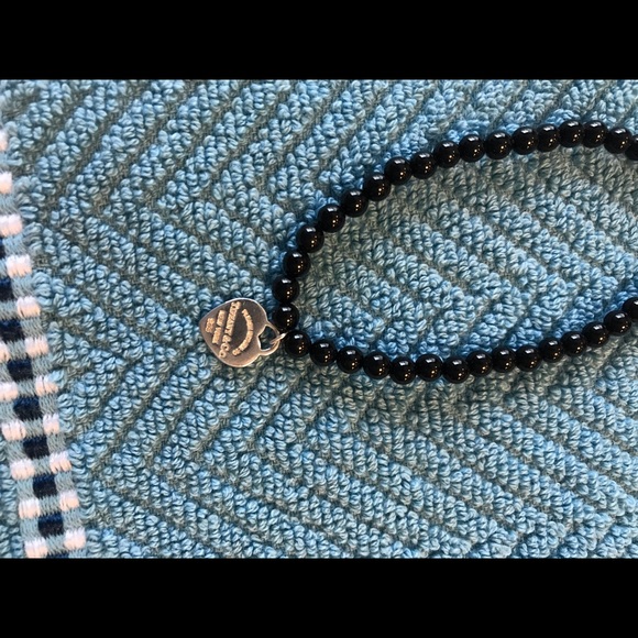 Tiffany’s Silver Pendant & Onyx Bracelet - Picture 4 of 6